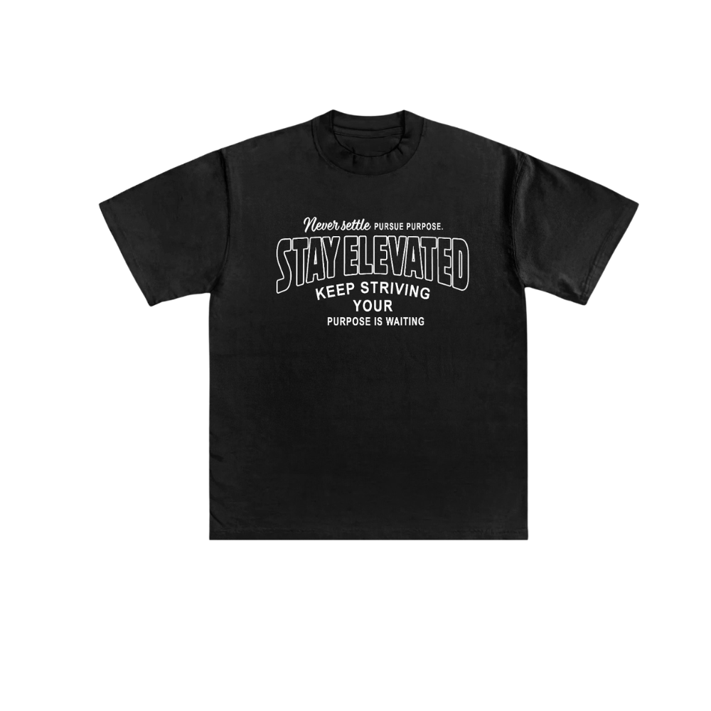 Stay Elevated "Bet Yourself" Graphic T-Shirt – Premium Unisex Streetwear Tee Black