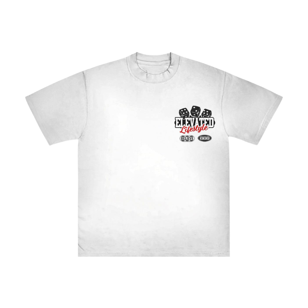Elevated Lifestyle "Bet On Yourself" Graphic T-Shirt – Premium Unisex Cotton Tee White