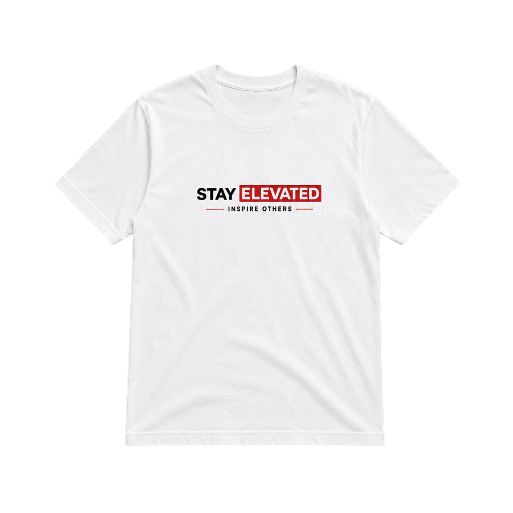 Stay Elevated "Inspire Others" Graphic T-Shirt – Premium Unisex Cotton Tee White